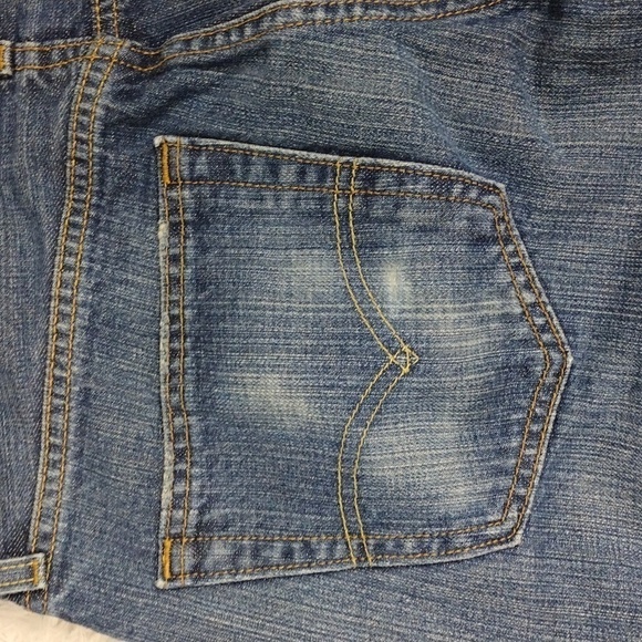 Levi's 559 Blue Medium Wash Five Pocket Mid Rise Zip Up Straight Leg Denim Jean - Picture 13 of 16